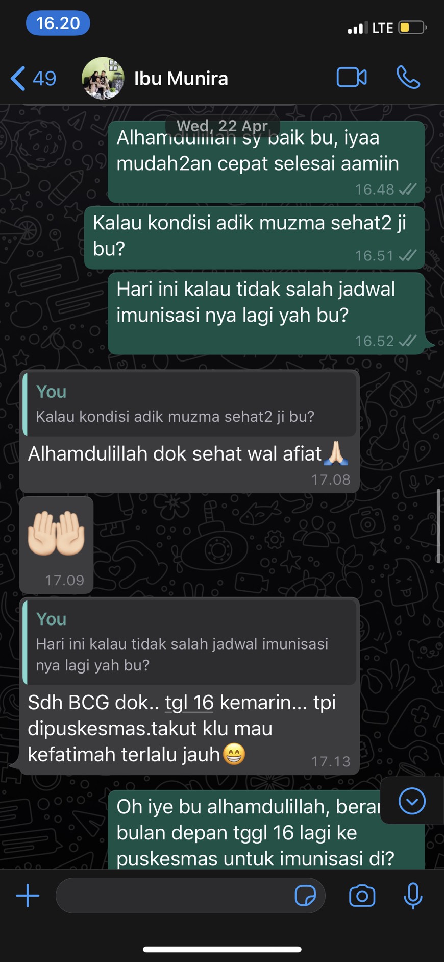 Kabar Bu Munira dan Muzma